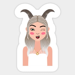 The Girl Sweetest Capricorn on Earth - Capricorn Sticker